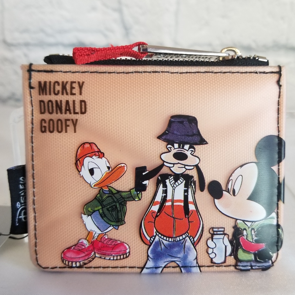 Loungefly Donald Goofy Mickey Card Case Wallet New
